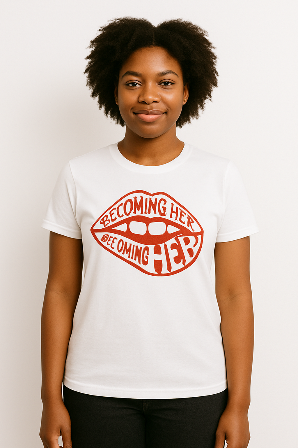 Becoming Her Tee – "Talk That Talk" Edition Red