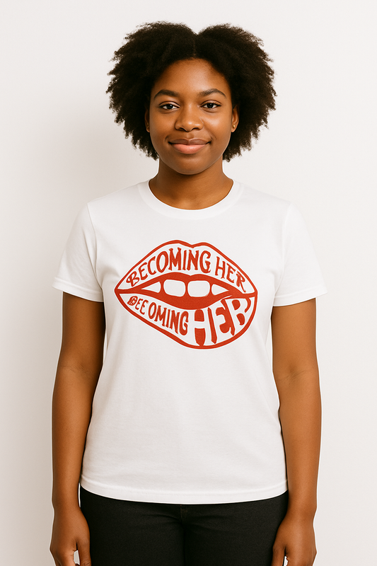 Becoming Her Tee – "Talk That Talk" Edition Red