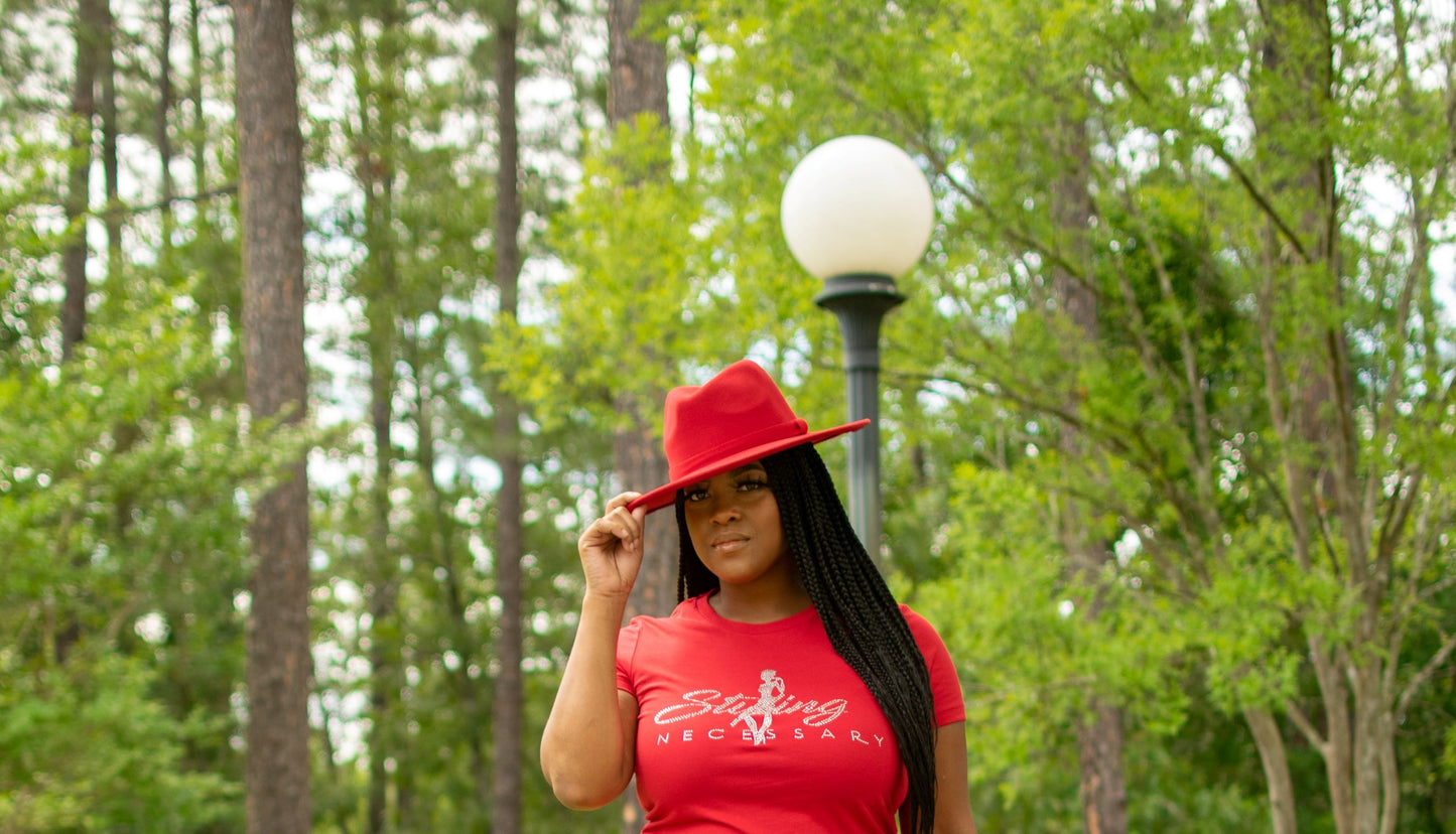 Women's Bling T-Shirt With Clear Stones.